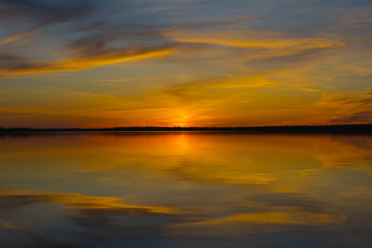 Esnagami Lake Sunset