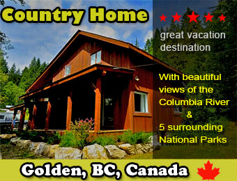 Golden BC Home for Rent